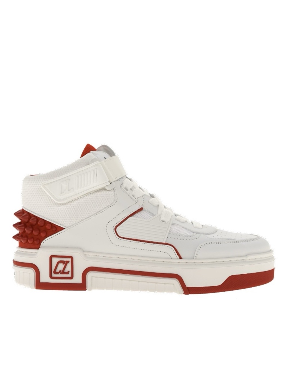 Christian Louboutin Astrolubi Mid Top Sneakers White Leather Size 9 US N… - Picture 2 of 7